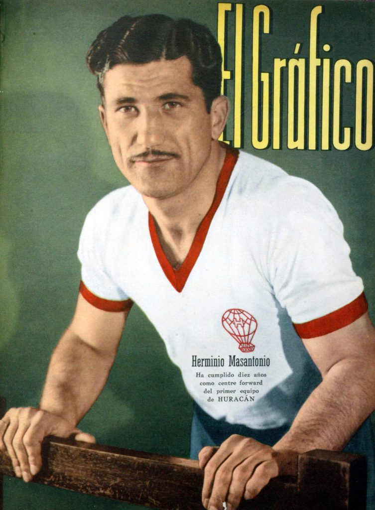 Herminio Masantonio in una copertina de El Grafico