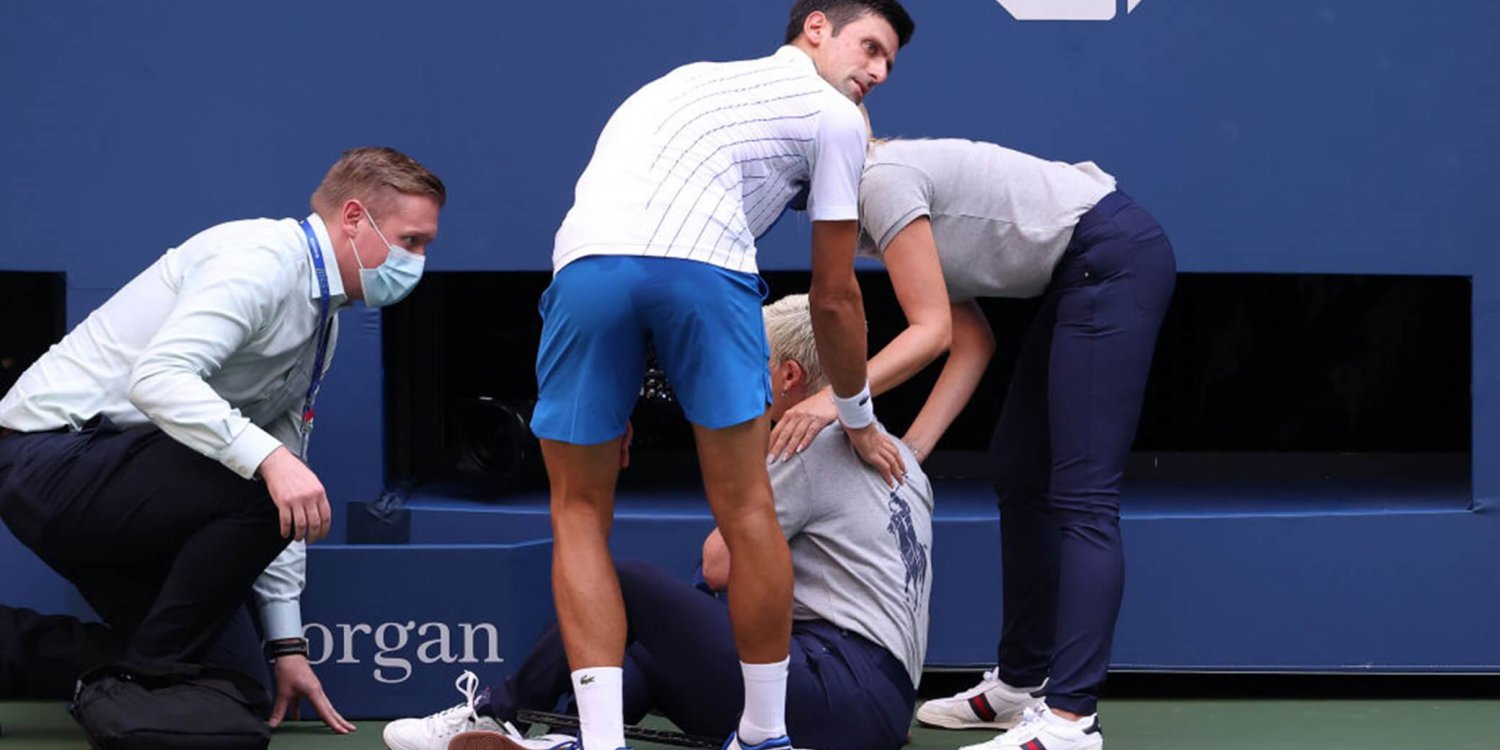 djokovic us open 2020 squalifica