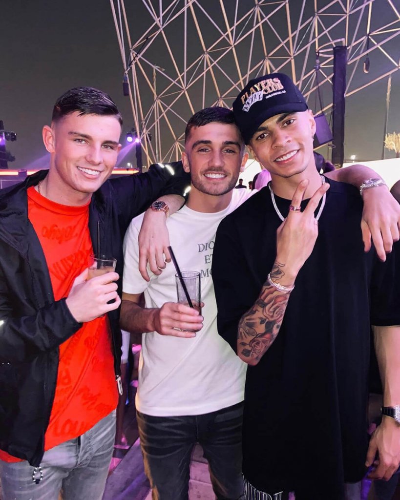 Lee Byrne, Troy Parrott and Dele Alli