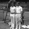 Buddy Austin e René Lacoste prima di una partita, 1928
