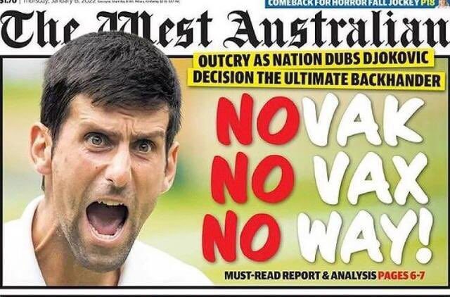 djokovic no vax