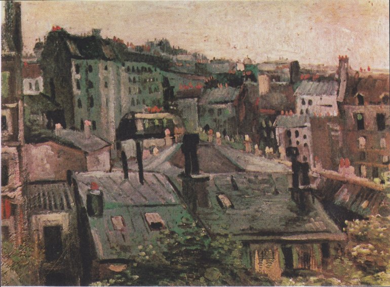 Veduta dalla finestra di Vincent in Rue Lepic