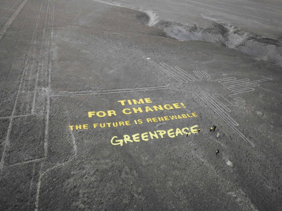 greenpeace Linee di Nazca