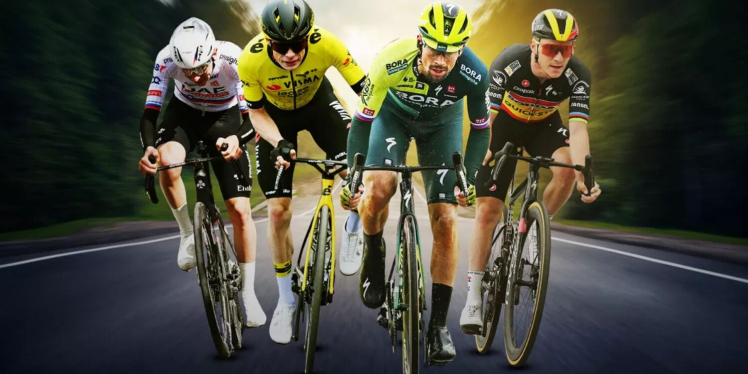 Pogacar, Vingegaard, Van der Poel, Evenepoel